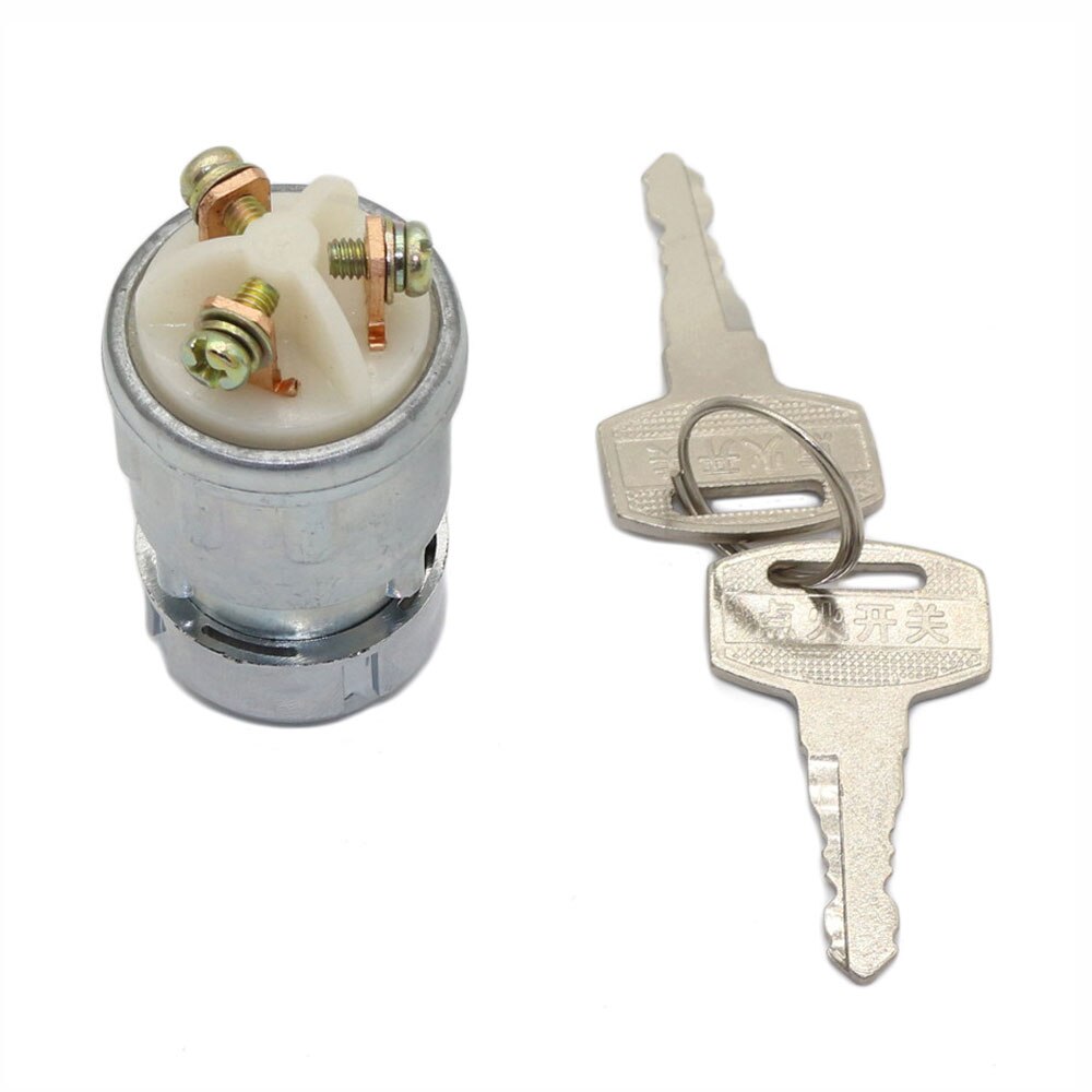 Go-kart Electric Door Lock Ignition Key Barrel Switch For 2 Key 50cc 110cc 125cc 250cc PIT Quad Dirt Bike ATV Buggy Accessories