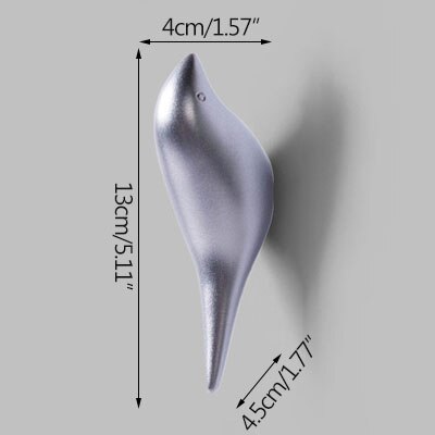 Stongwell Nordic 3D Vogel Enkele Haak Houder Dier Kapstok Badkamer Opslag Thuis Slaapkamer Muur Opknoping Decoratie Craft: 2