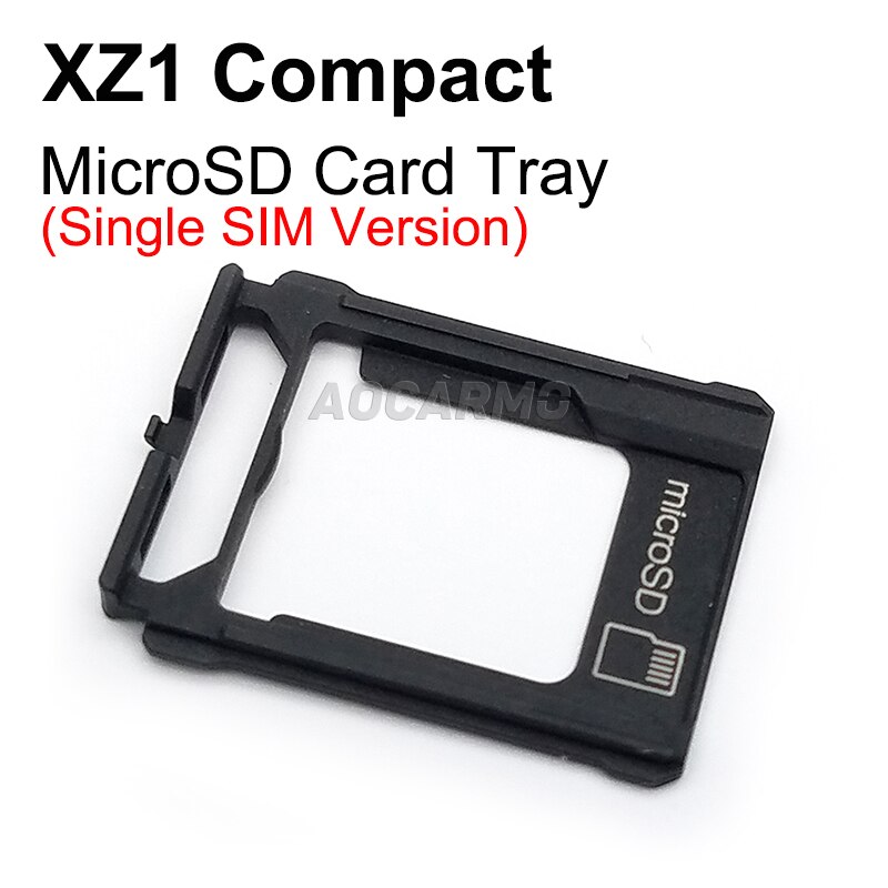 Waterproof MicroSD Card SIM Tray Port Dust Plug Port Cover For Sony Xperia XZ1 Compact XZ1C Mini G8441 G8442 S0-02K: SD Tray  Single