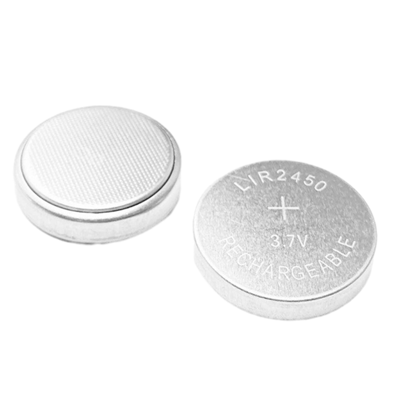 5 Pack LIR2450 LIR 2450 3.6V Lithium Rechargeable Batteries Replace CR2450