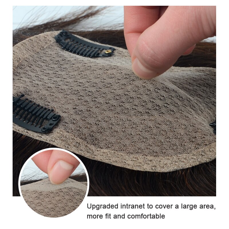 3D Long Bangs Clip In on Front Hair Bang Side Fringe Hair Extension Synthetic Bangs Hair Women Bangs Synthetic Hair Pieces