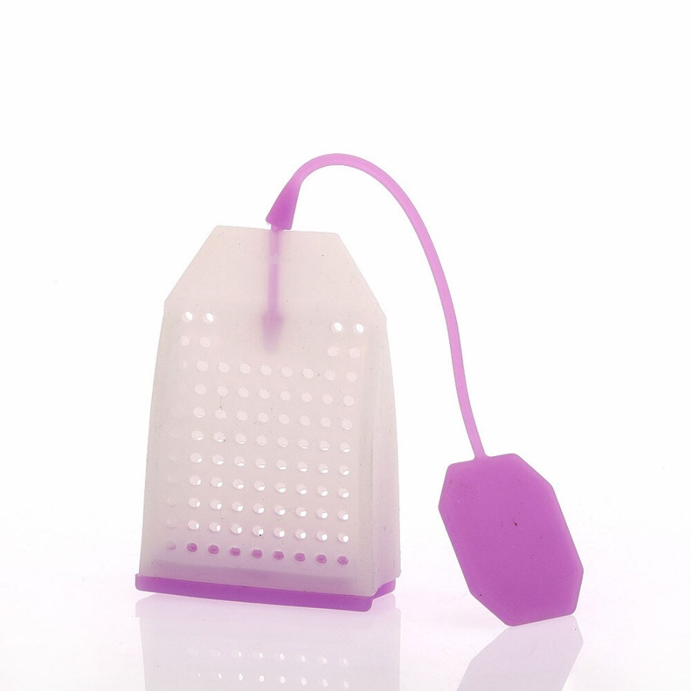 1 Uds. Forma de bolsa colador de té de silicona Infusor de especias herbales difusor de filtro utensilios para café y té utensilios de cocina color aleatorio