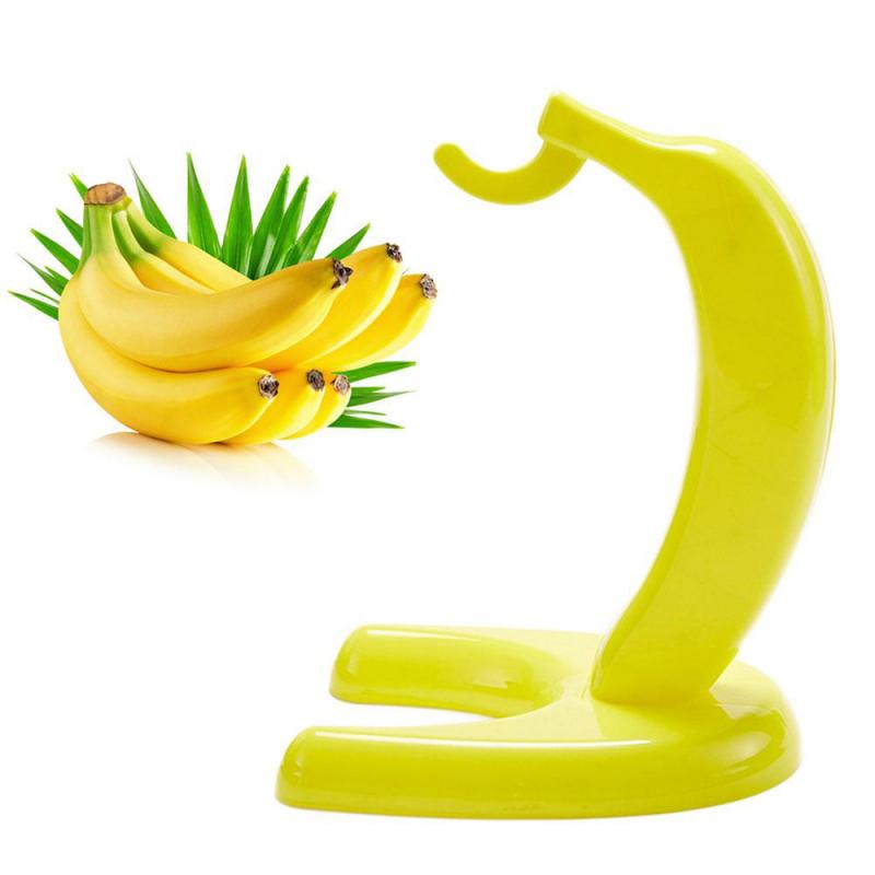 Forme de banane jaune affichant le support de cintre de banane fruits frais gardant le support de crochet de bananes de stockage de salon