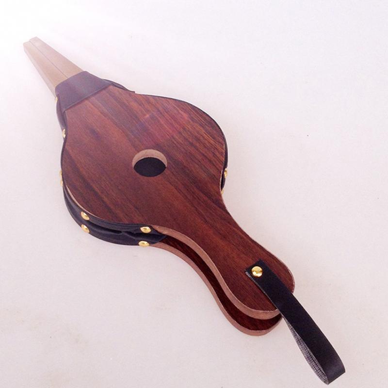 Vintage mini håndbælge mørkebrun pejs blæser traditionel komfur ild lighter blæser til hjemmet diy ildsted accesso