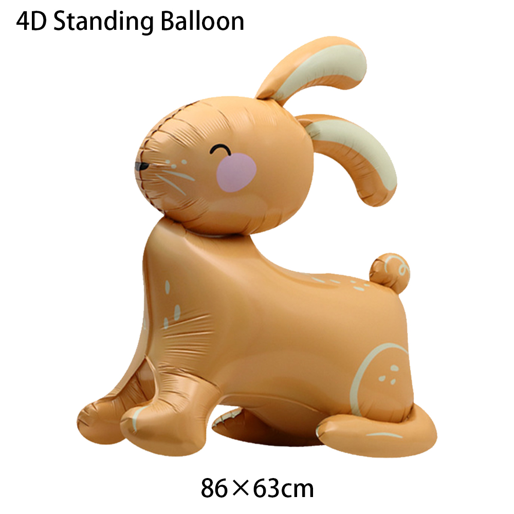 Pasen Folie Opblaasbare Bunny Ballon Staande Bunny Ballon Konijn Vormige Ballonnen voor Indoor Outdoor Yard Kids Pasen Speelgoed Decor