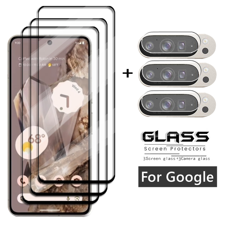 Full Cover Glass For Google Pixel 9 Pro Tempered Glass For Google Pixel 9 Pro XL Screen Protector HD Phone Lens Film Pixel 9 Pro