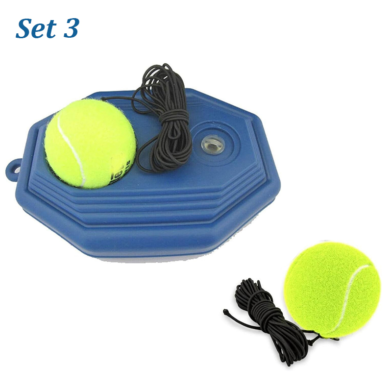 Tennis Training Ball with String & Rebound Baseboard Self Practice Tool Beginners Sport Exercise Solo Tennis Training Equipment: NAVY