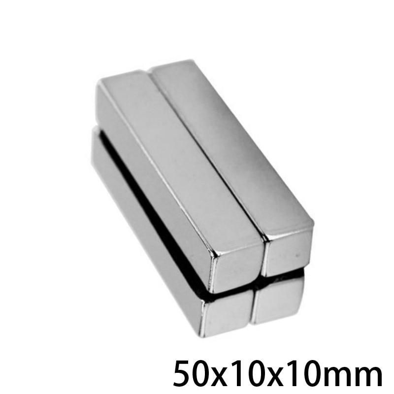 1/2/3/5/10/20PCS 50x10x10 Strong Magnet sheet 50mm*10mm Permanent Neodymium Magnet 50x10x10mm Strip Block Magnets 50*10*10