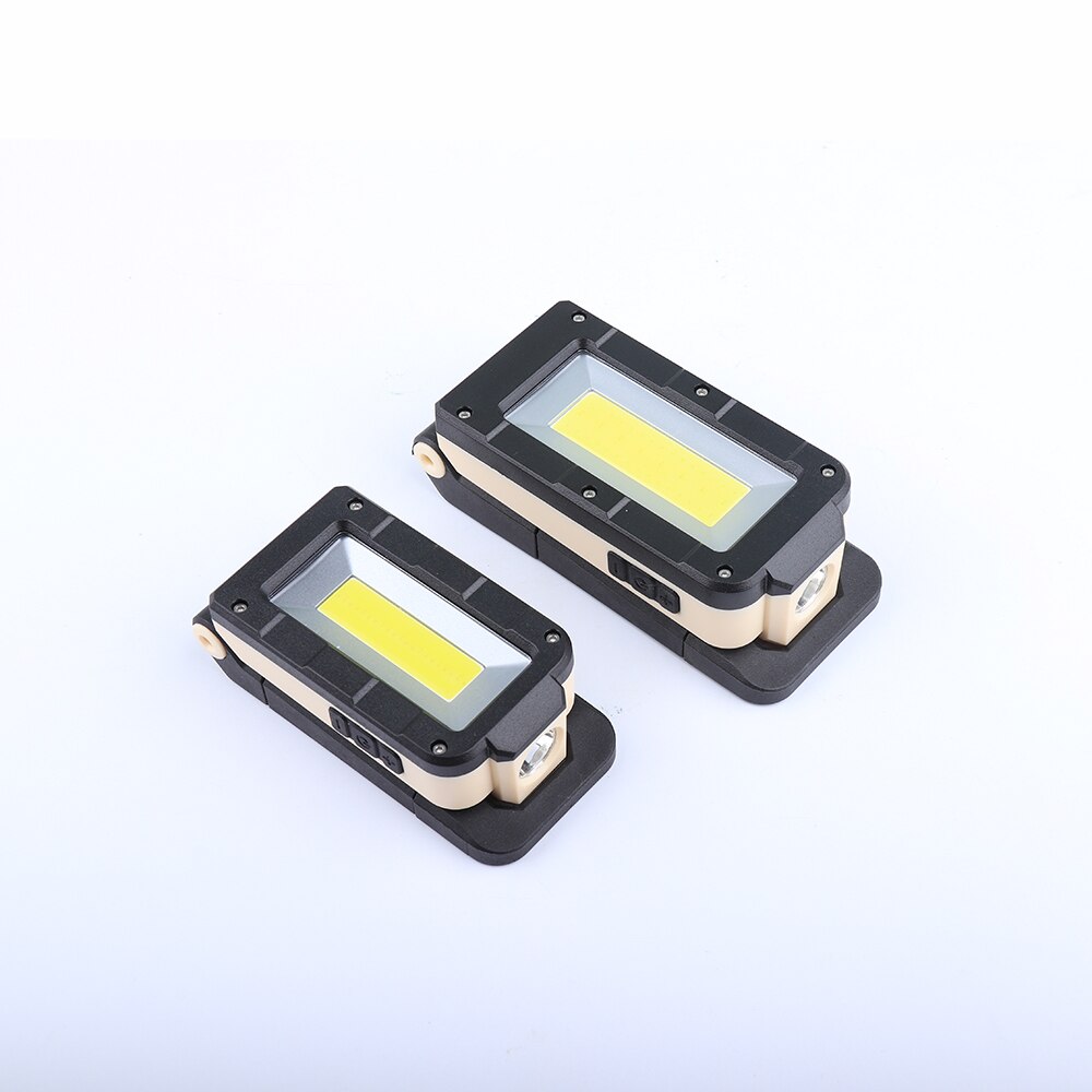LED COB Rechargeable Magnetic Flashlight Foldable Inspection Lamp 4 Modes Work Light Strong Magnet Emergency Camping Lamp JQ