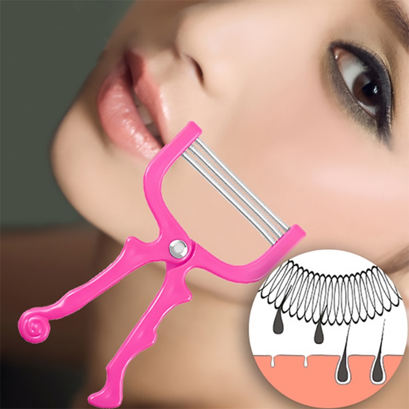 Gezichtshaartrimmer ontharingsapparaat epilator eenvoudig en praktisch vrouwelijk gezichtshaar verwijderen scheren make-up draadgereedschap