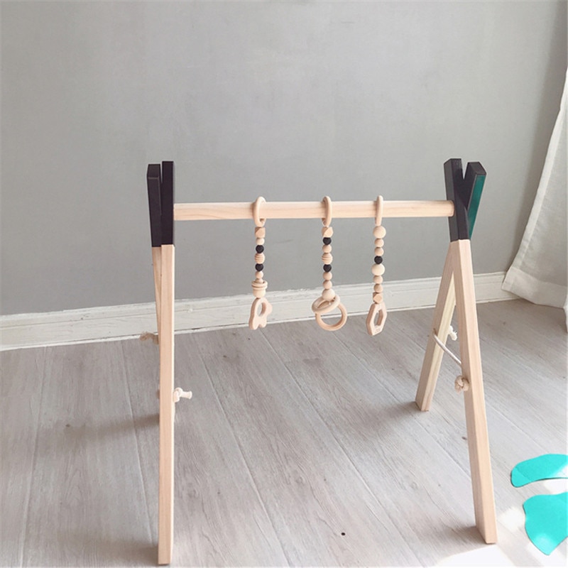 Nordic Houten Baby Gym Accessoires & Play Gym Rammelaar Speelgoed Set Frame Nursery Decor Montessori Sensory Speelgoed Babyrammelaars Beste