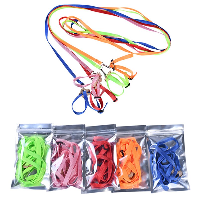 Ensemble harnais et laisse pour Hamster, réglable, pour la marche, pour petits animaux, Rat d&#39;inde, Chinchillas, corde, accessoires pour Hamster