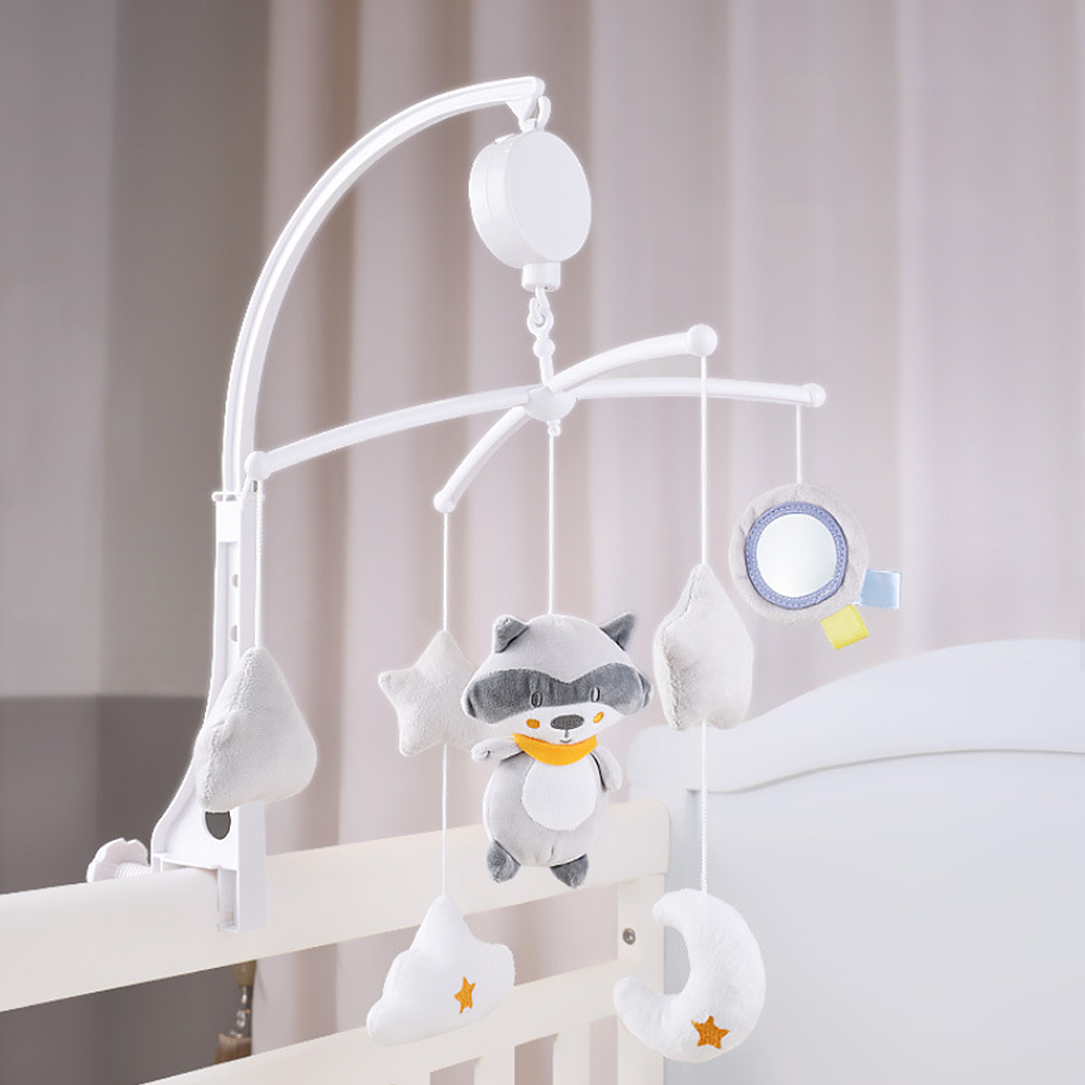 Baby Krippe Halter Rasseln Spielzeug Nette Cartoon Musik Box Bett Spielzeug Karussell für Cots Mobile Spielzeug für Kinder Kleinkind Rassel spielzeug