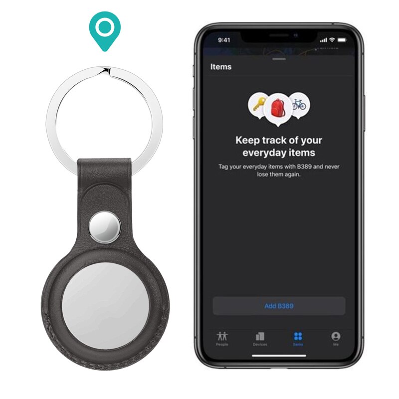 BOROFONE – housse de Protection en cuir pour étiquettes aériennes Apple, étui de luxe, antichoc, pour localisateur et traqueur