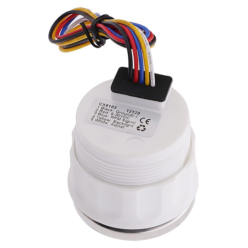 52MM Diesel Engine Tachometer 3000 RPM Tacho Meter LCD Digital Hour meter With Red Backlight 9-30V Tachometer For Motorcycle