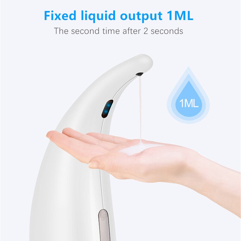 Schlecht 300ML Seife Spender Automatische Flüssigkeit Seife Spender Infrarot Clever Sensor Küche Touchless Schaum Shampoo Spender