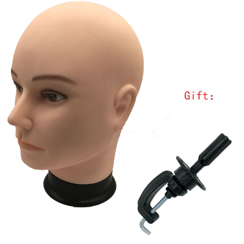 Duży rozmiar męski Headdoll głowa manekina głowa treningowa ze stojakiem do wyświetlania peruk fryzjer fryzjer praktyka szkoleniowa: Black