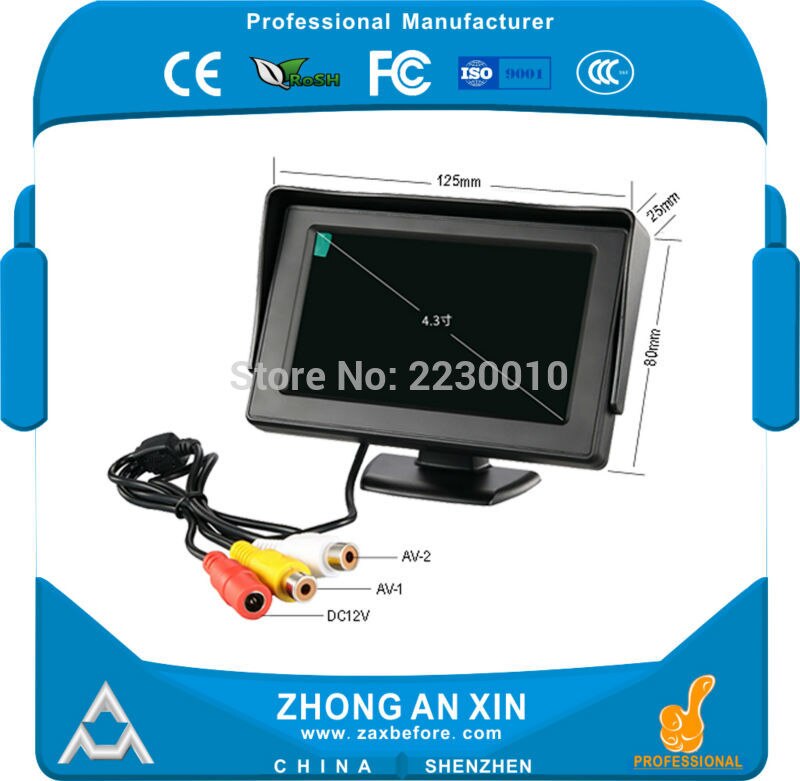 4.3 inch LED Screen Vehicle display screen Monitor display