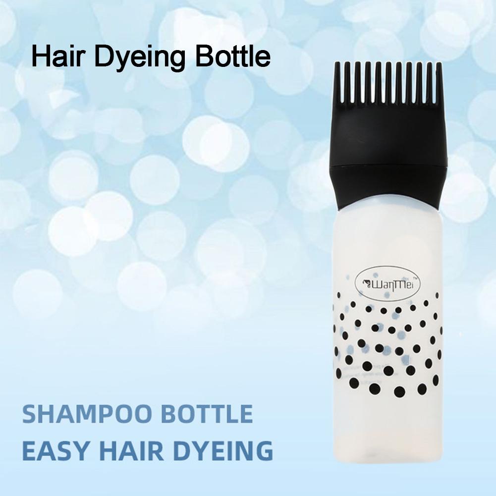 Aplicador de shampoo de tingimento, ferramentas para pintar cabelo 3 cores 120ml, pente de óleo, aplicador de tinta de cabelo, ferramenta de estilo para coloração de cabelo