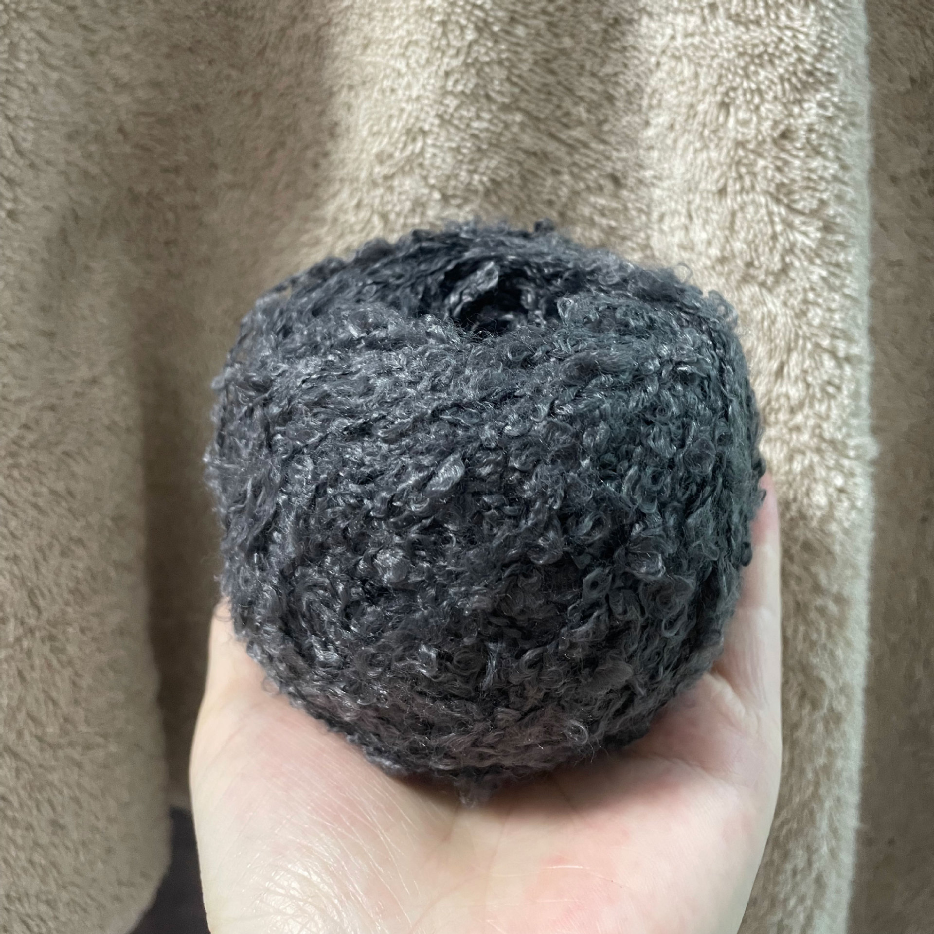 50g Wool Loop Yarn Mohair Yarn Ball Handmade Diy Crochet Doll Scarf Sweater: Blue
