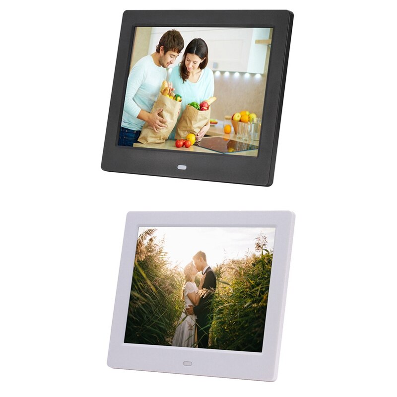 8 zoll LCD Digital Foto Rahmen HD 1024X768 Elektronische Fotoalbum Digital Bild Musik Video Spieler Funktion