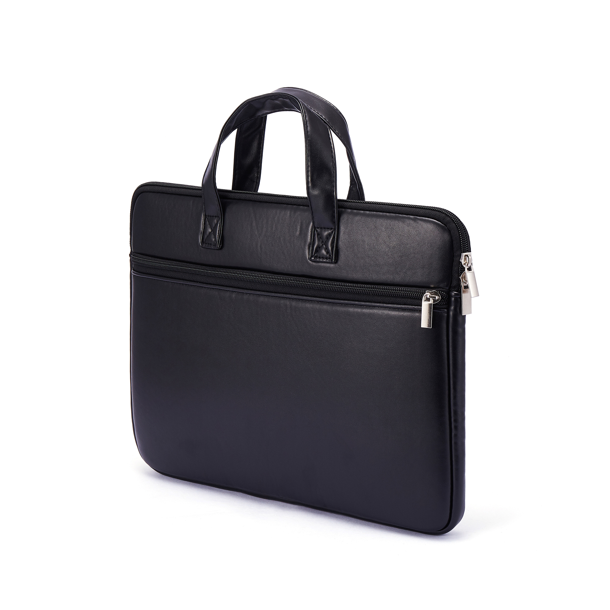 Laptoptas 11 inch, 13 inch, 14 inch, 15,6 inch, 16 inch, 17 inch laptoptas PU kunstleer geschikt voor diverse merken,: 12 inch / zwart