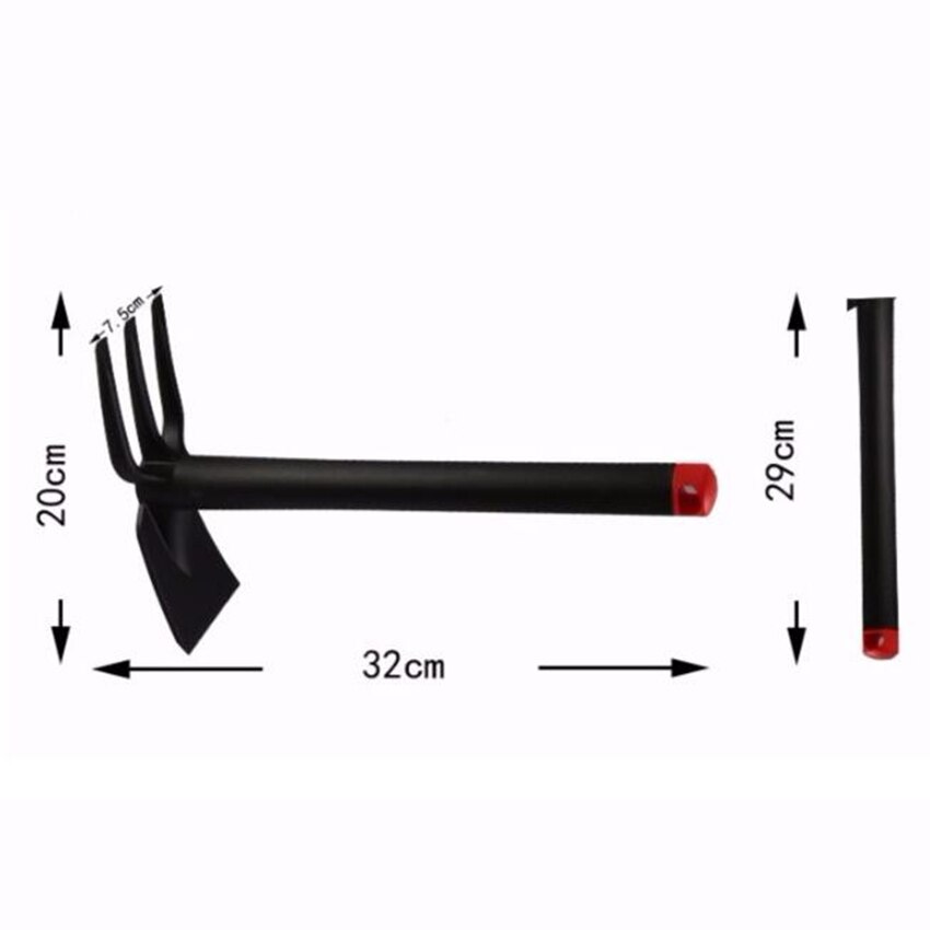 double head shovel Garden Plant Tool Set With Wooden Handle Gardening Shovel Rake Tools