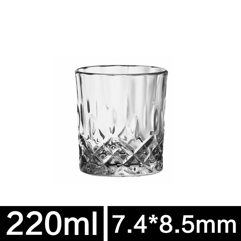 Whisky glass 220ml lead-free glass beer Stein Bar glass With thick glass high-grade glass