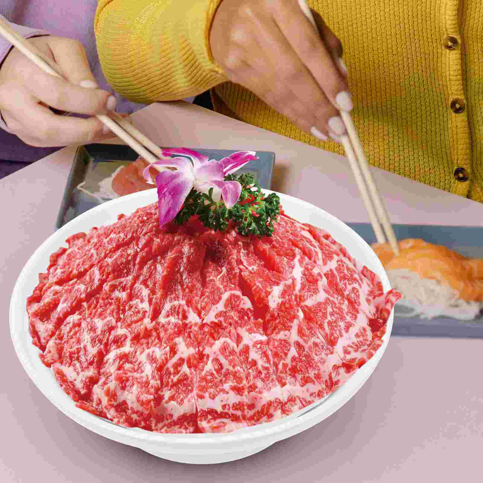 Melamine Hotpot Serving Tray Practical Food Plate Cattle Stomach Plate