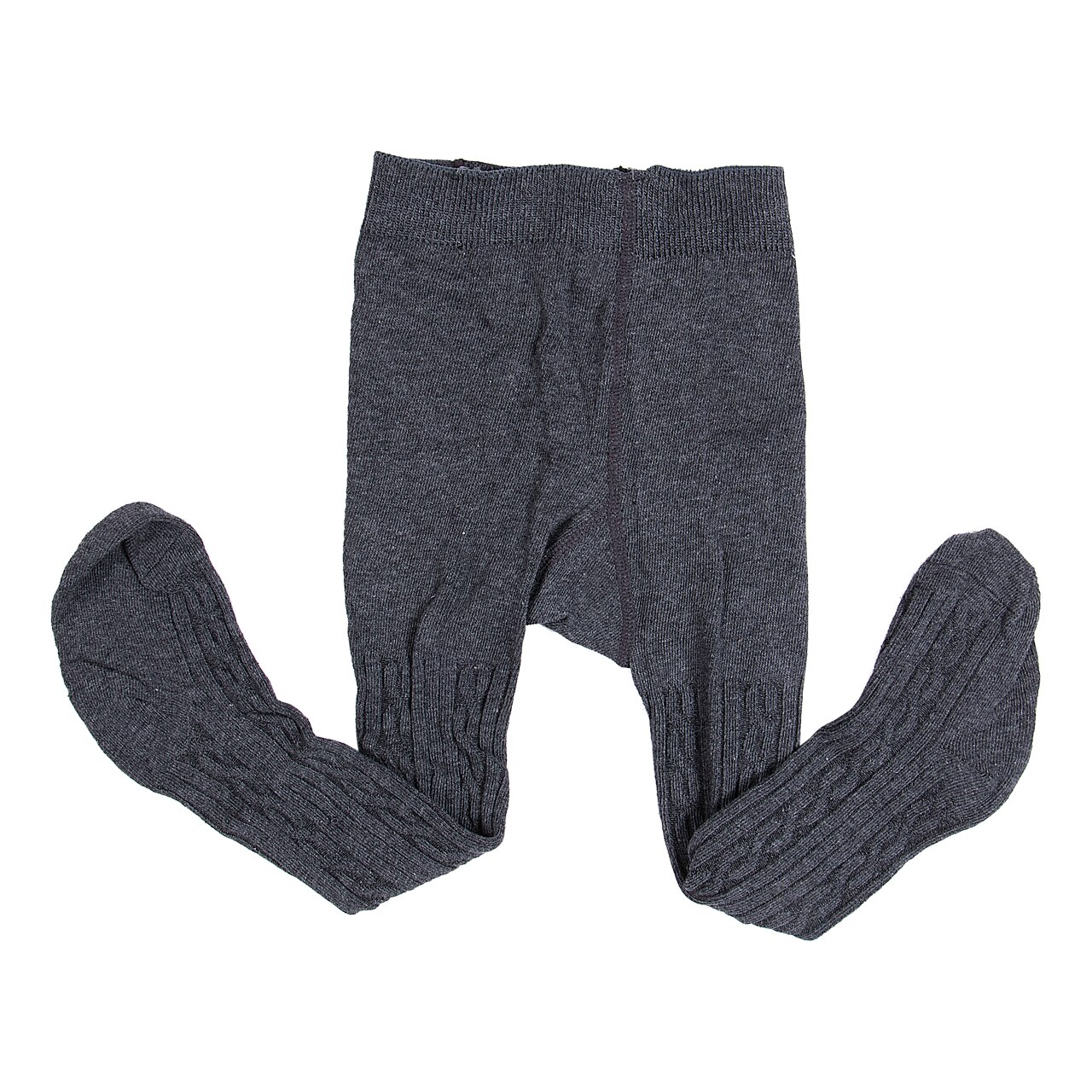 Baby Girls Tights Toddler Kids Solid Cotton Warm Stockings Leg Warmer Pantyhose Cute Pants Stockings: Dark grey / 12M