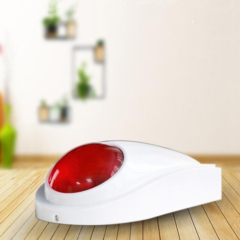 Sirena con cable de 12v para exteriores, sonido y luz impermeables, alarma de sirena intermitente de 433MHZ, sistema de alarma de silbato, Sensor de seguridad para hogar