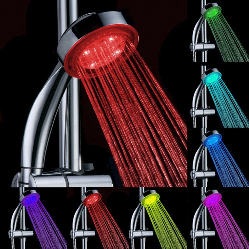 7 Color LED Shower Head Pressure Automatic Waterfall Shower Bathroom Shower Head LED Water Faucet лейка для душа chuveiro ducha: 1 LED Shower Head