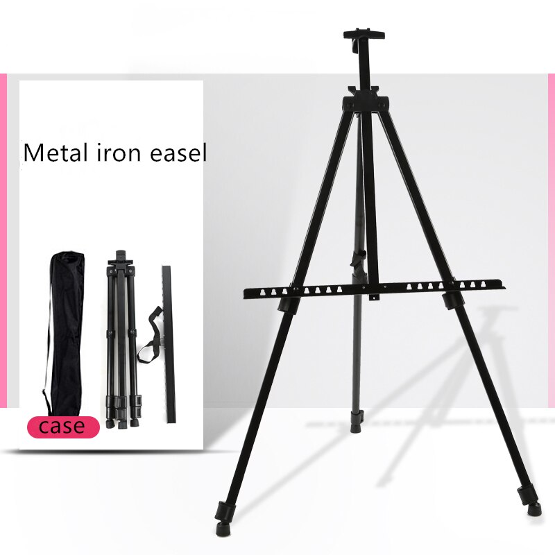 Portable Adjustable Metal Sketch Easel Stand Foldable Travel Easel Aluminum Alloy Easel Sketch Drawing For Artist Art Supplies