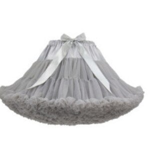 Kvinnor mini underkjol tyll puffig kort vintage bröllop brud underkjol underkjol rockabilly tutu: Ljusgrått
