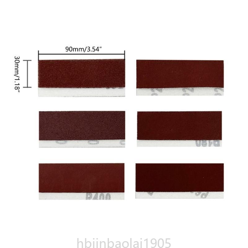 E74E 160pcs Detalle papel lija seca para micro senera detalle Herramienta lijado Pulido espacio estrecho