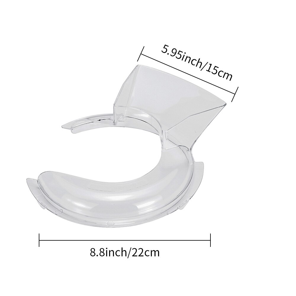KitchenAid – bol verseur de pièces de tête d'inclinaison, protection contre les éclaboussures pour mélangeurs sur socle 4.5/5QT KSM500PS KSM450, robuste Anti-éclaboussures