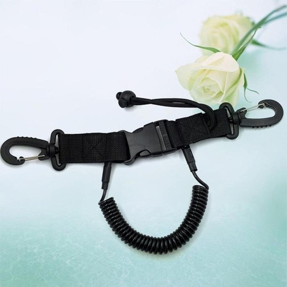 1pcs Durable Diving Tool Spring Coil Hook Underwater Diving Camera multi-function Lanyard Carabiner Buckle Anti-lost Rope