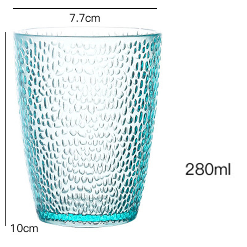 Pvc-viinikuppi olutbrandymehu korkea booripitoinen martini cocktaillasi täydellinen baarijuhliin universaali kuppi mehu maitokuppi: Sininen 280