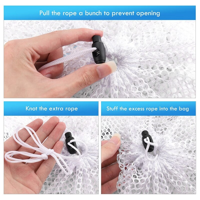 Waszak Set Van 4 Waszak Waszakken Wasmachine Met Koord Stopper, herbruikbare Grote Mesh Zak Voor Wasgoed