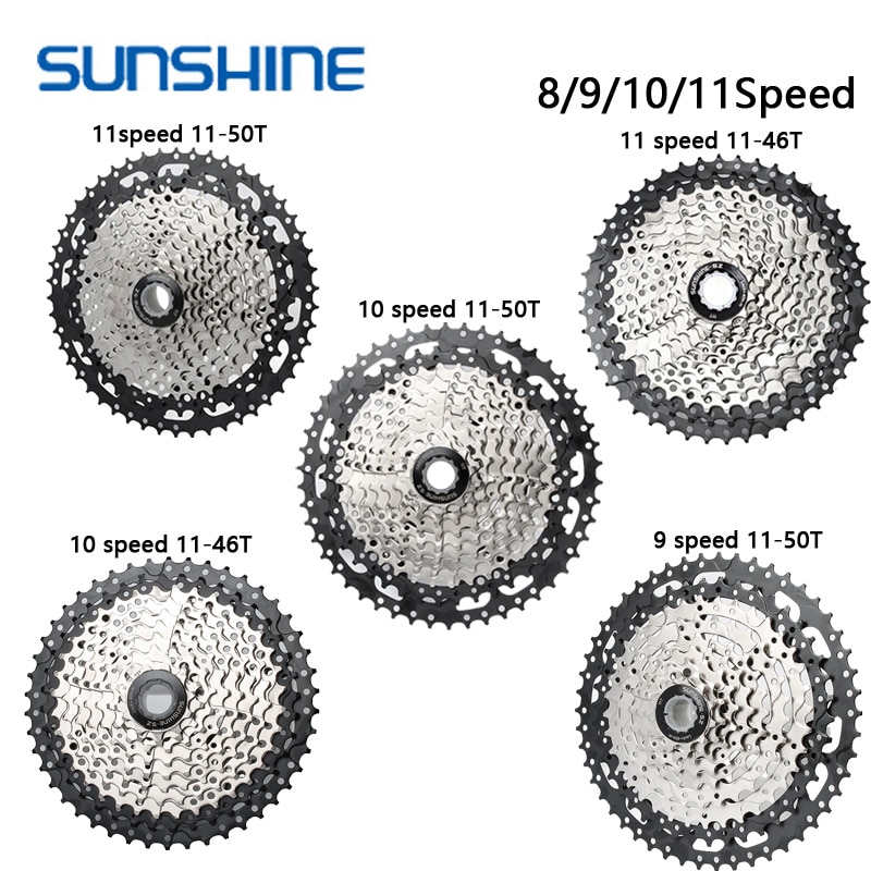 SONNENSCHEIN MTB Fahrrad Freilauf 11-32/36/40/42/46/50T Fahrrad Schwungrad 8/9/10/11S Geschwindigkeit Kassette Freilauf