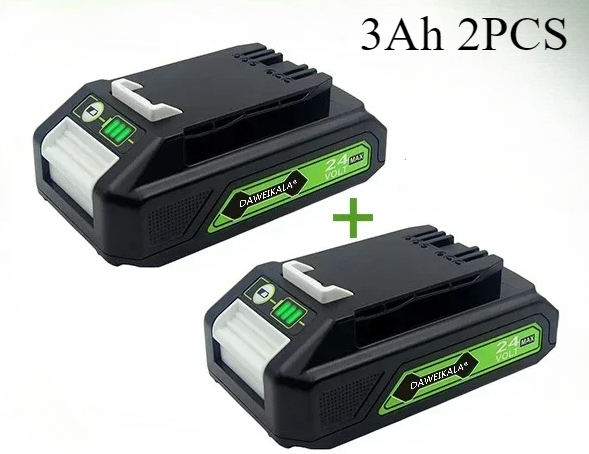 Neue Für Greenworks 24V 6,0 Ah Lithium-Batterie Greenworks Batterie für Greenworks 24V 48V Werkzeuge MO24B410 MO48L4211 HT24B210 21342: Beige