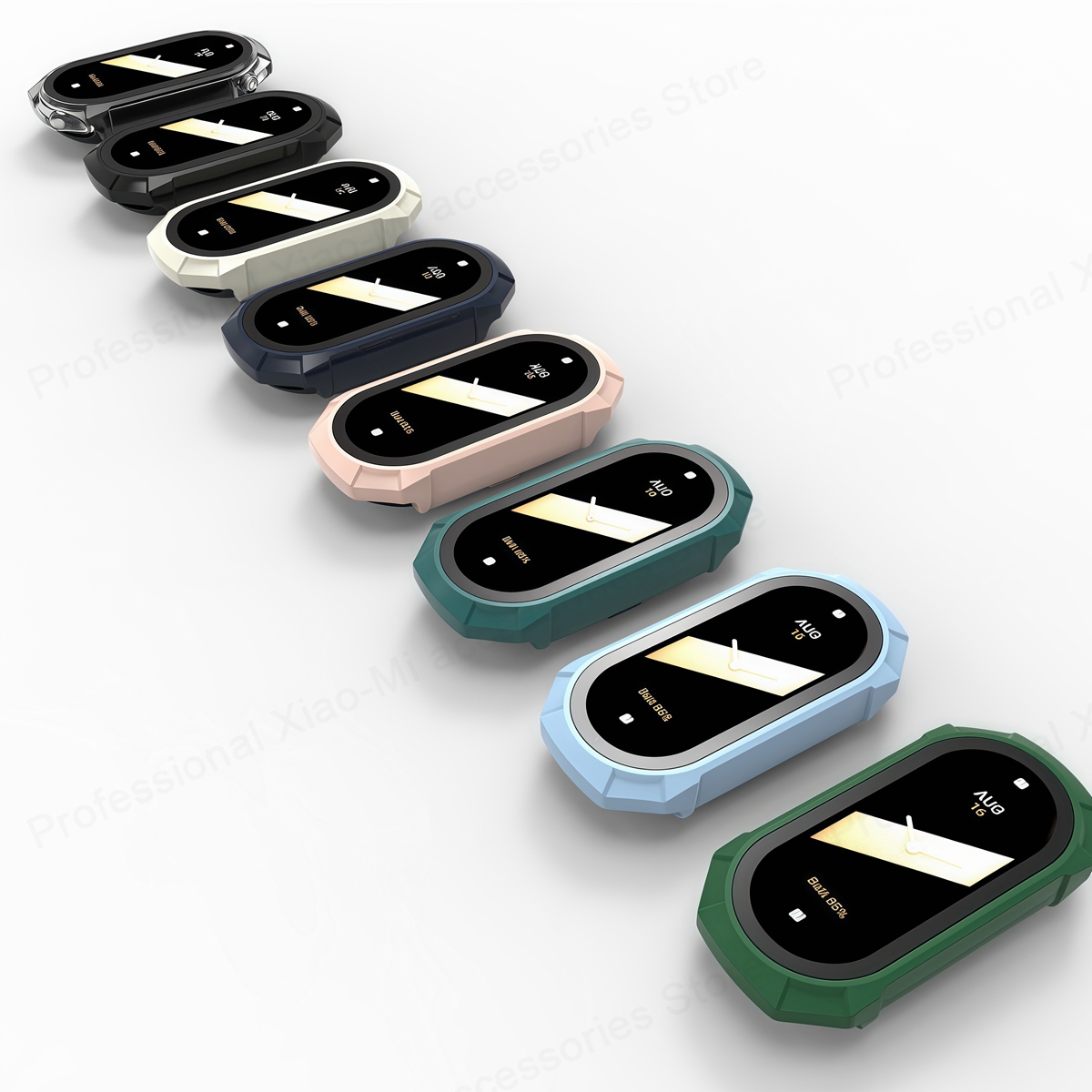 2in1 Screen Protector Case For Xiaomi Mi Band 10 9 8 7 5 4 3 PC Full Cover Tempered Glass Bumper For Miband 7 8 9 10 Accessories