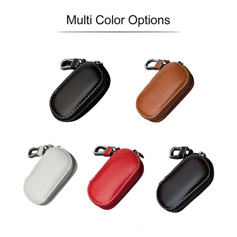 PU Leather Car Key Wallets Men Key Holder Housekeeper Keys Organizer Women Keychain Covers Zipper Key Case Bag Pouch Purse