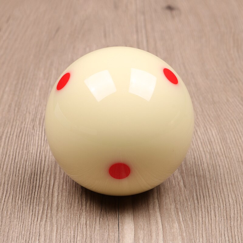 Cue Ball with 6 Red Dots Standard Pool-billiard White Cue Training Ball RW