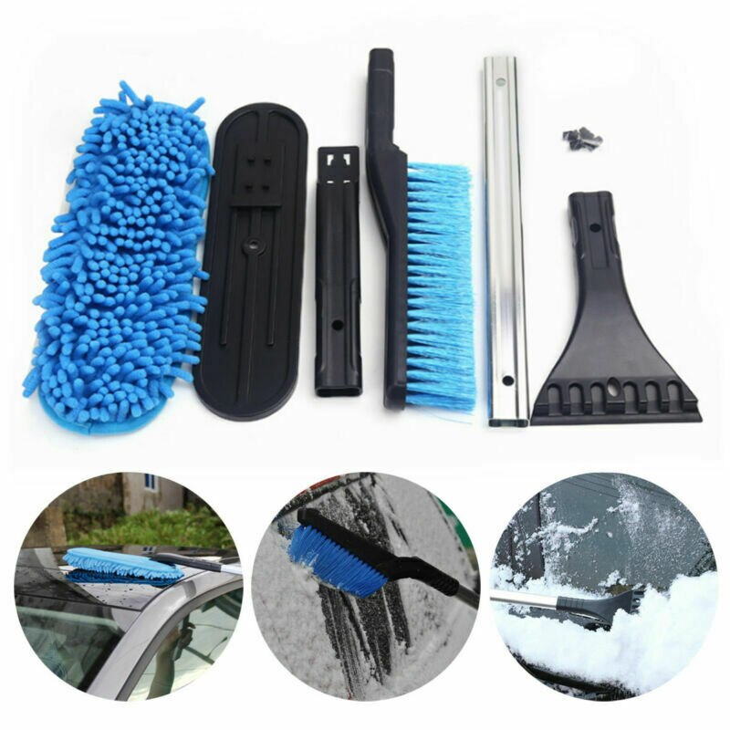 Bil kjøretøy spade 3 i 1 slitesterk snøer skrape børste spade verktøy til fjerning