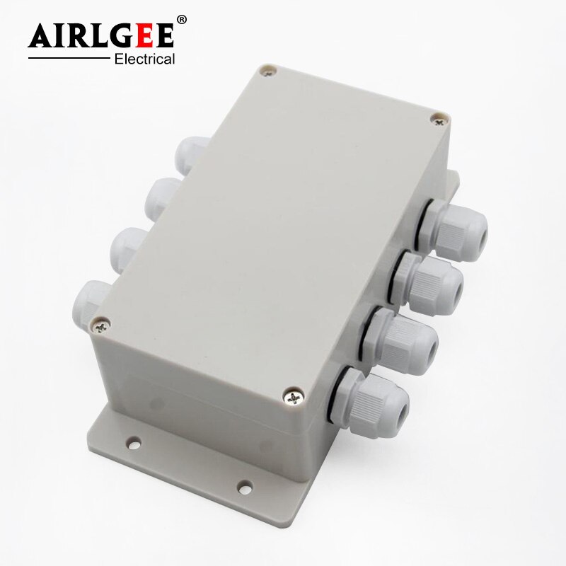 158*90*60mm 4 Inlet 4 Outlet with ear waterproof junction box outdoor with TB terminal 15A12 bit power distribution box