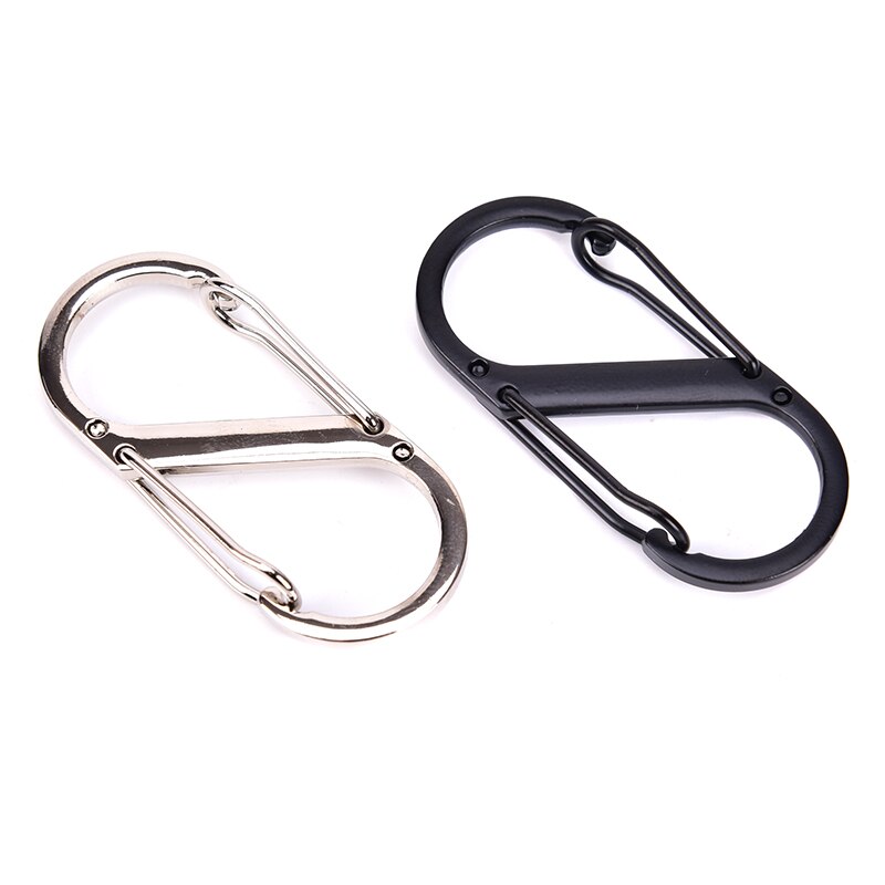 Mosquetón De Acero Inoxidable M8 | Carga 160 Kg | Para Llaveros, Camping Y Exteriores