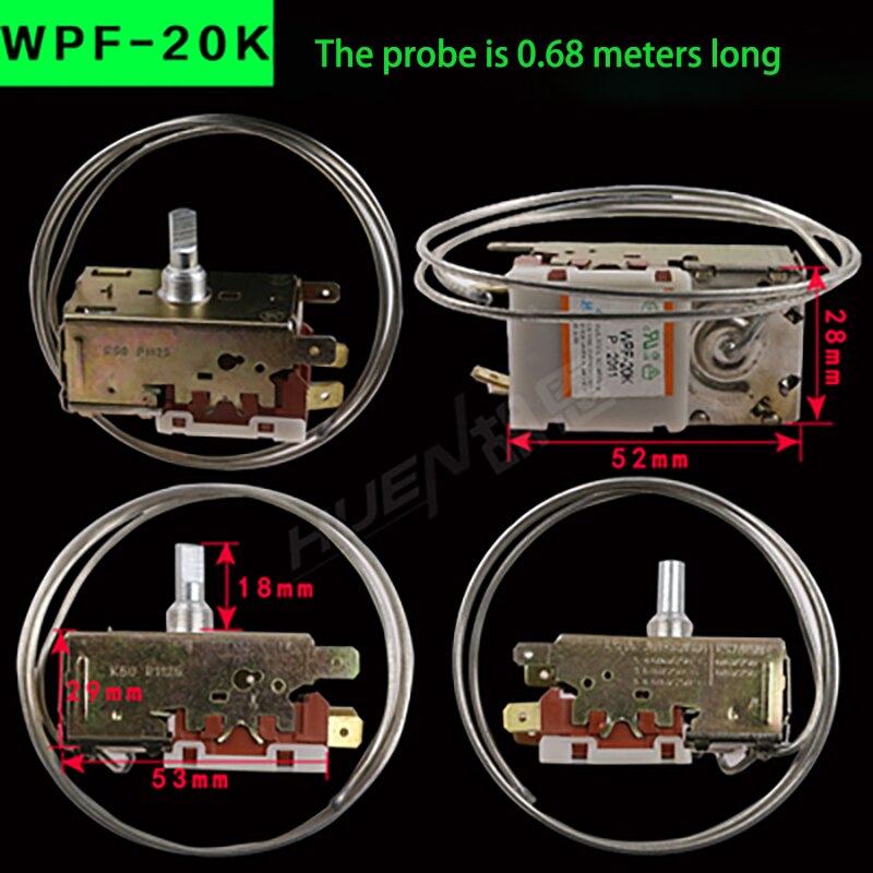 1pc Refrigerator Thermostat for refrigerators, freezers, freezing appliances other accessories refrigerator 250V 0.68/0.7m