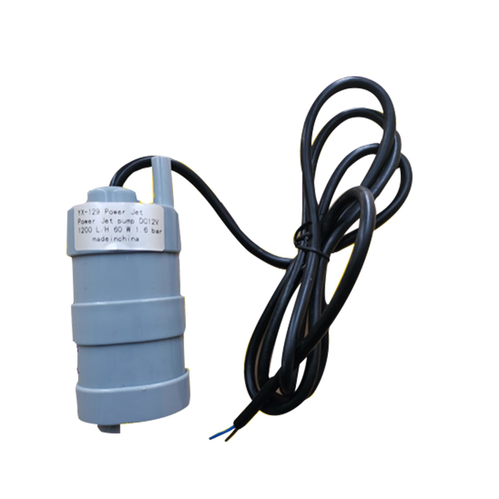 24V DC Submersible Flow Pumps 15 meters 10L/M Straight Micro Water Equipment for Engineering FP8: 5m Bare Wire 1000L