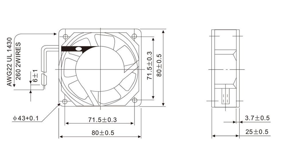 Factory direct selling machine and electrical machine ta8025mbl axial flow AC fan CNDF fan 8025msl original genuine